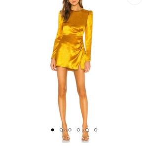 House of Harlow 1960 x Revolve Krishna Mini Dress in Marigold Size Medium M